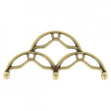 Cymbal ™ DQ metal ending Sitanos III for 8/0 beads - Antique bronze